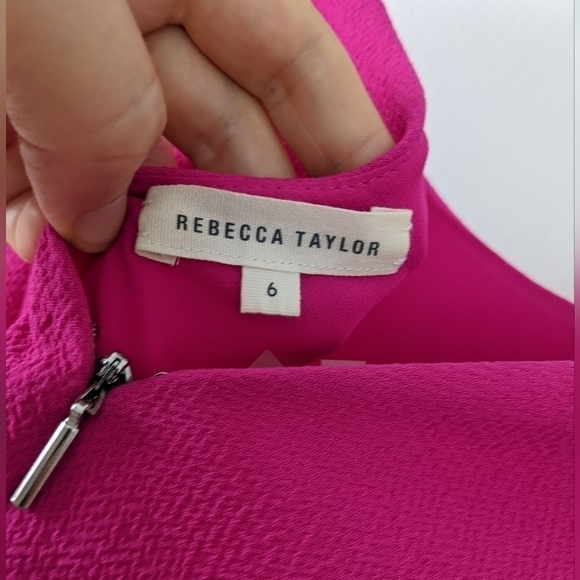 Rebecca taylor bright pink dress size 6 @T1 - Picture 8 of 13